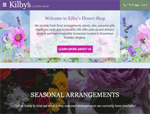 Tablet Screenshot of kilbysflowershop.com